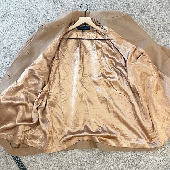 Vintage Pendleton Coat 22W Brown 100% Wool Collared Minimalist Midlength *Flawed - Picture 7 of 15